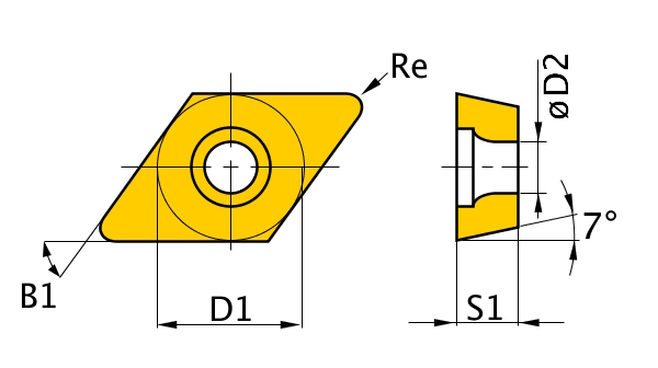 Пластина DCGT 070202-AZ HTi10